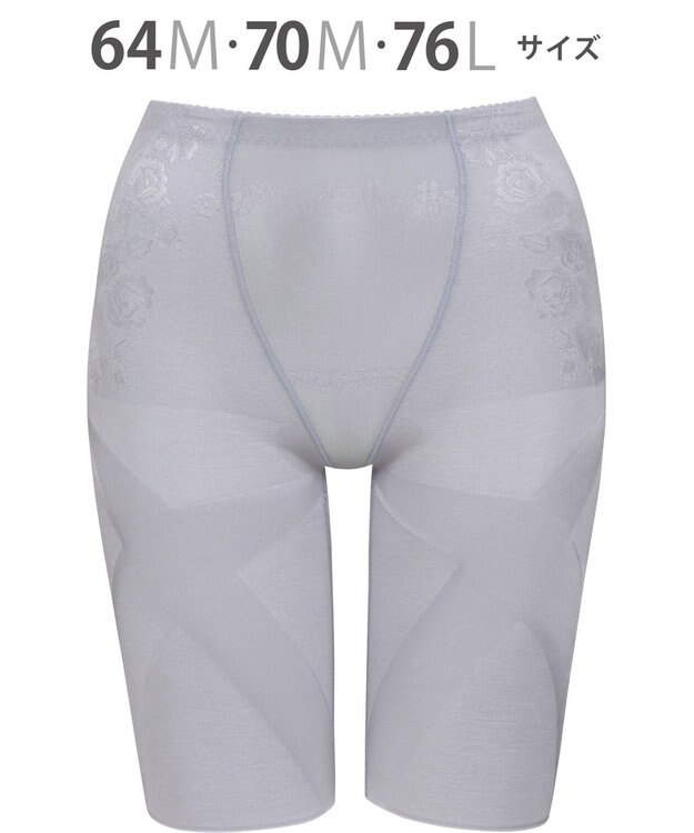 Wing ガードル フルロング丈 【スリムアップパンツ】 はいて歩いてエクササイズ KQ0823 ウイング／ワコール グレー