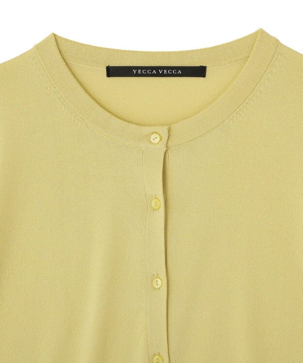 YECCA VECCA 【マシンウォッシャブル】カーディガン Yellow