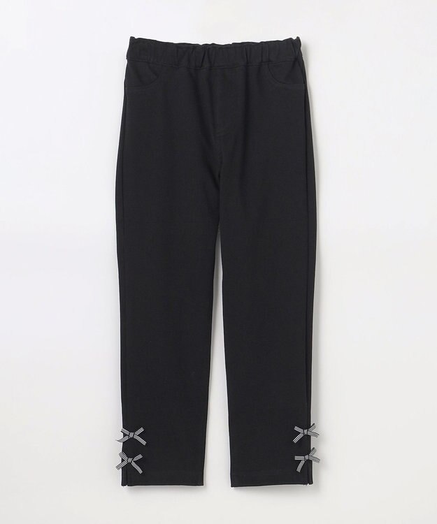 ANY KIDS 【洗濯機可能】ときめきストレッチ カットソーパンツ ブラック