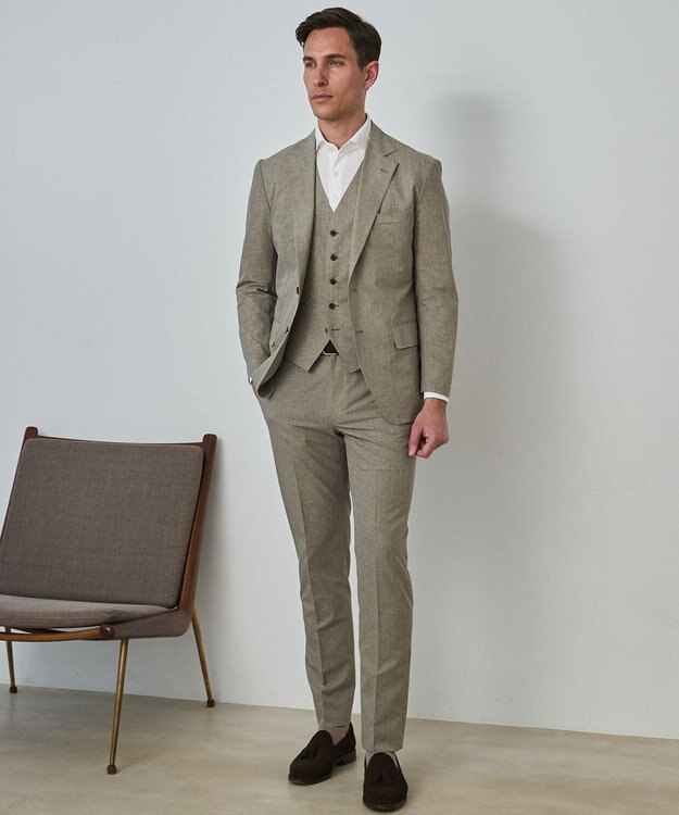 GOTAIRIKU 圧倒的清涼感【夏に必要なカイテキ7機能】クールドッツ セットアップジャケット_クラシックプリント(26年モデル) ベージュ_クラシックプリント