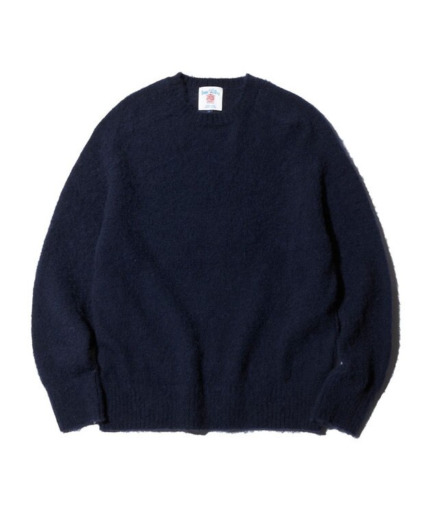J.PRESS MEN 【J.PRESS ORIGINALS】SHAGGYDOG CREW KNIT / JAPAN MADE ネイビー系