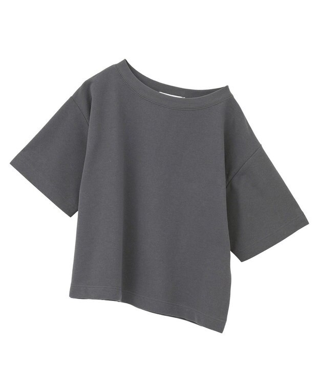 AMERICAN HOLIC 2WAYオフショルスウェット半袖プルオーバー Charcoal Gray