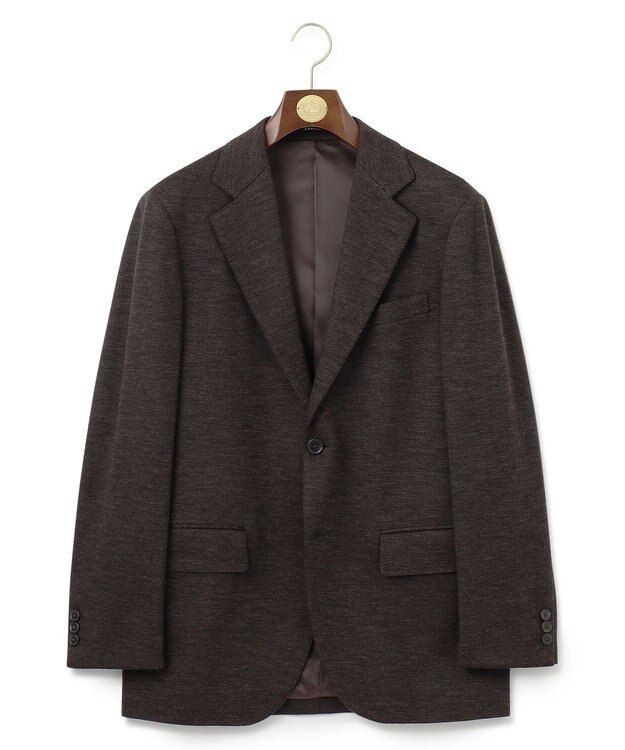 J.PRESS MEN 【セットアップ対応】SOFAニット ハイグレードジャージ ジャケット ダークブラウン系8