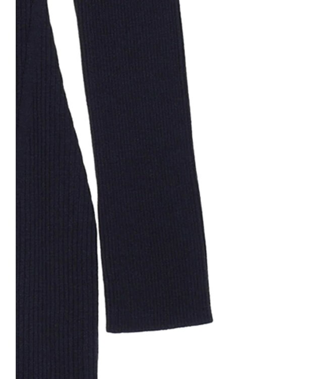 Green Parks タイトシルエットリブニットワンピース Navy