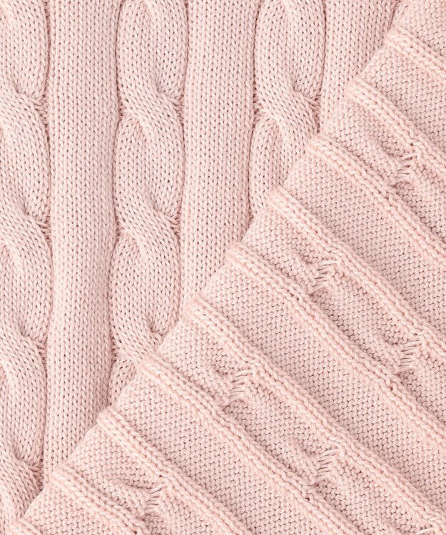 J.PRESS LADIES L CABLE ニット ピンク系