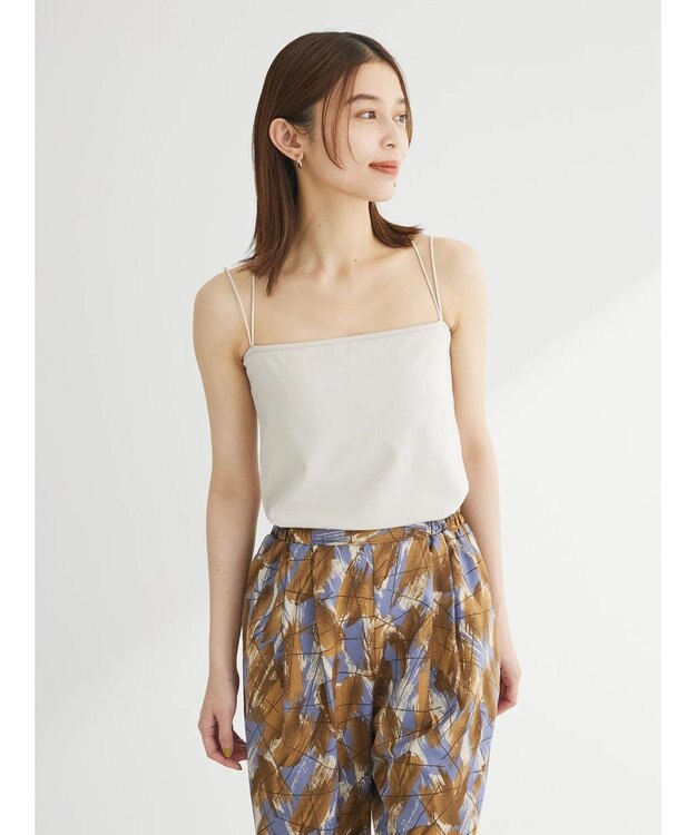 Green Parks カップ付き天竺インナー Light Beige