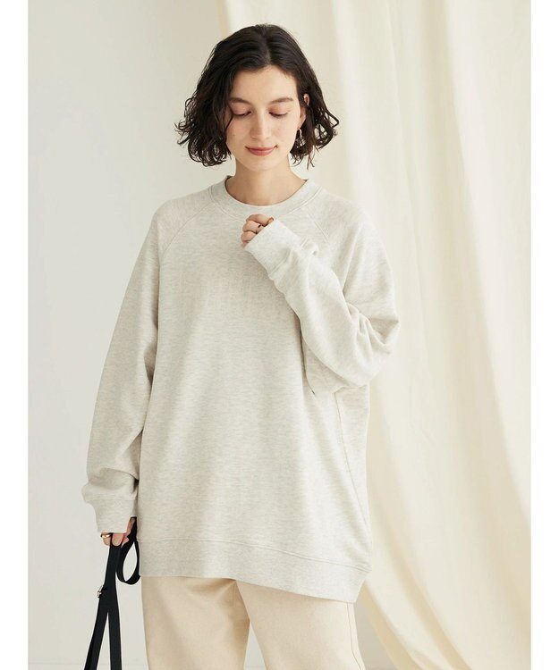 CRAFT STANDARD BOUTIQUE プリント裏毛ビッグプルオーバー Oatmeal