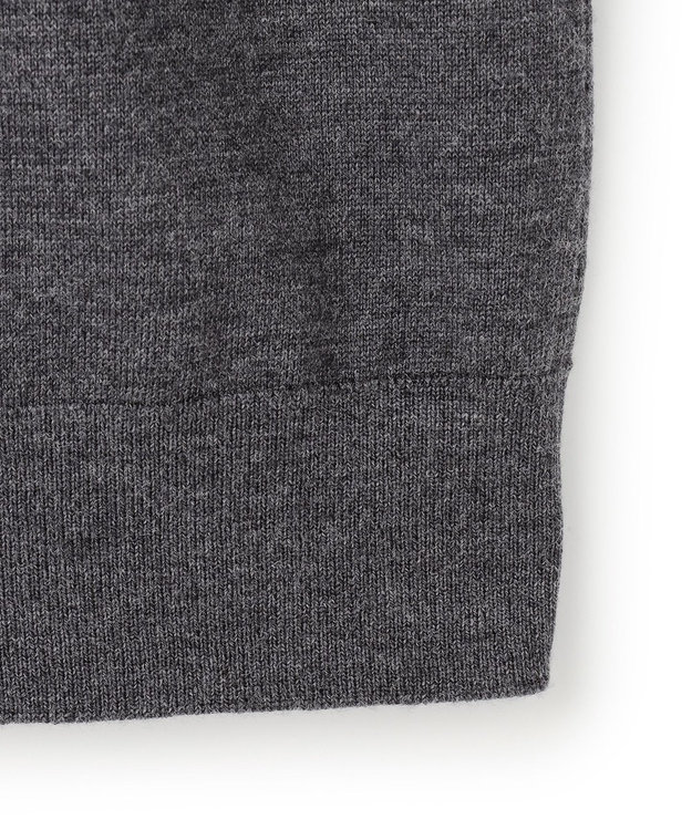 23区 【CLASSY.掲載/洗える】エンブロイダリー ジオメトリックレースコンビ ニット グレー系