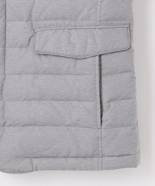 JOSEPH ABBOUD 【軽量/防風/形状記憶】インターレース ダウン ジャケット ライトグレー系