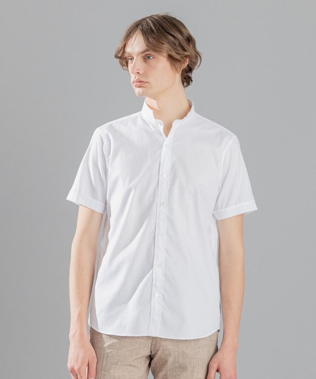 JOSEPH HOMME 【WEB限定商品】80/2 オックスウイング 半袖シャツ ホワイト系