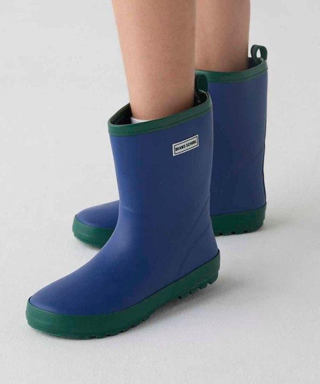 BEAMS SCHOOL レインブーツ ネイビー