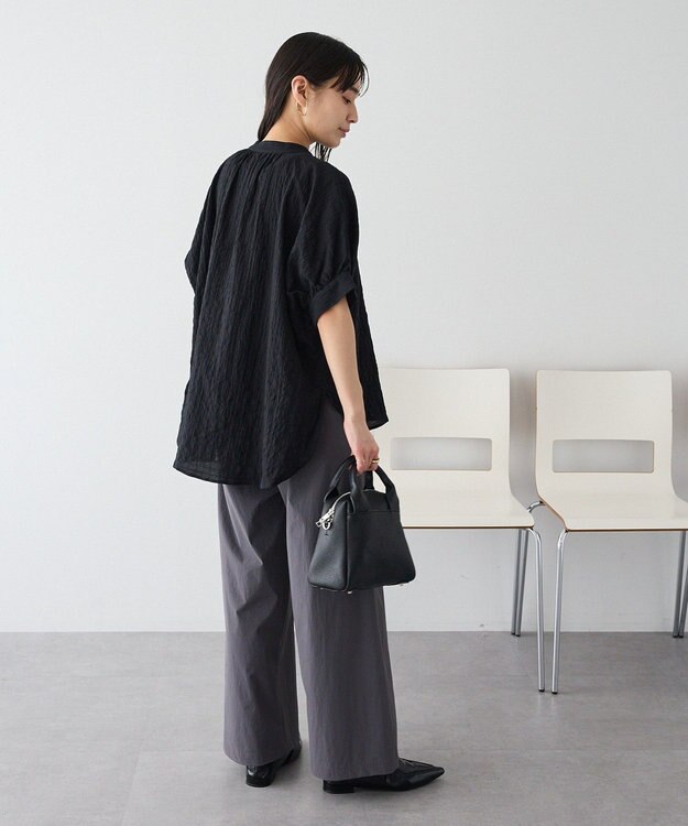 CRAFT STANDARD BOUTIQUE ナチュラルワッシャーブラウス【WEB限定カラー有り】 Black