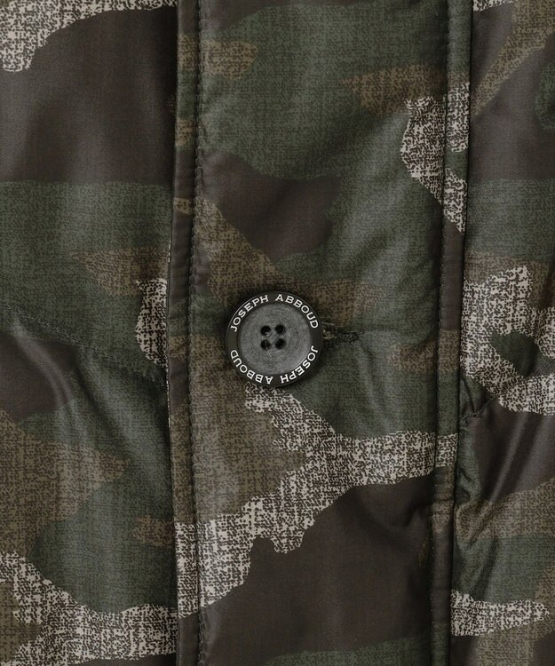 JOSEPH ABBOUD MOUNTAIN 【ECOファー/撥水/9ポケット】カモフラージュ ダウン コート カーキ系6