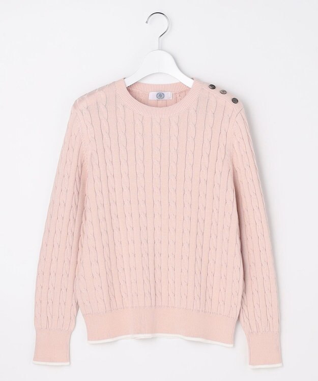 J.PRESS LADIES CABLE ニット ピンク系