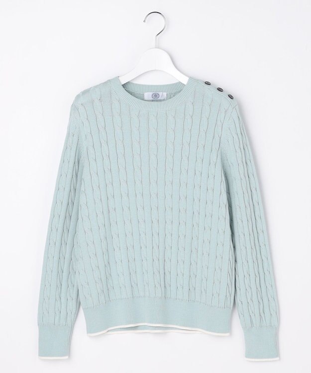 J.PRESS LADIES CABLE ニット スモーキーミント系