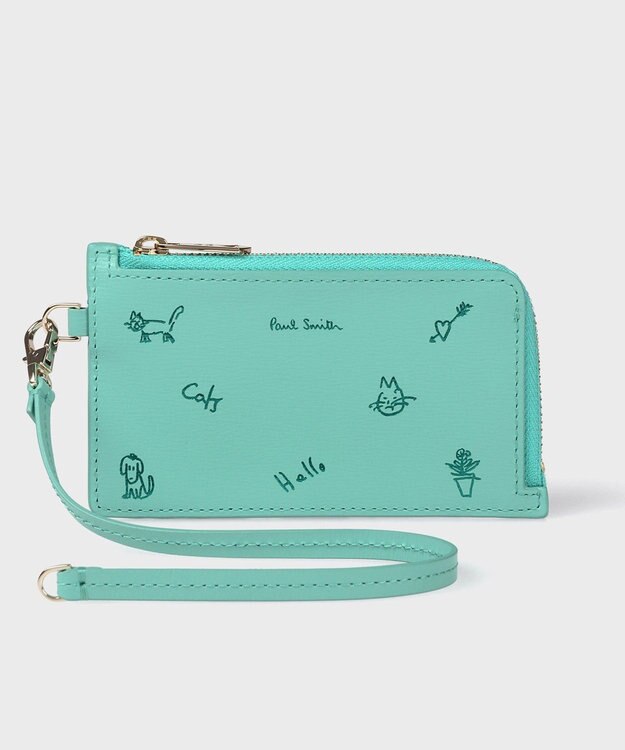 Paul Smith カラードゥードゥル フラグメントケース ミントグリーン