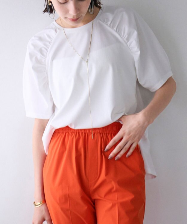 UNFILO ショルダーギャザーT オフ