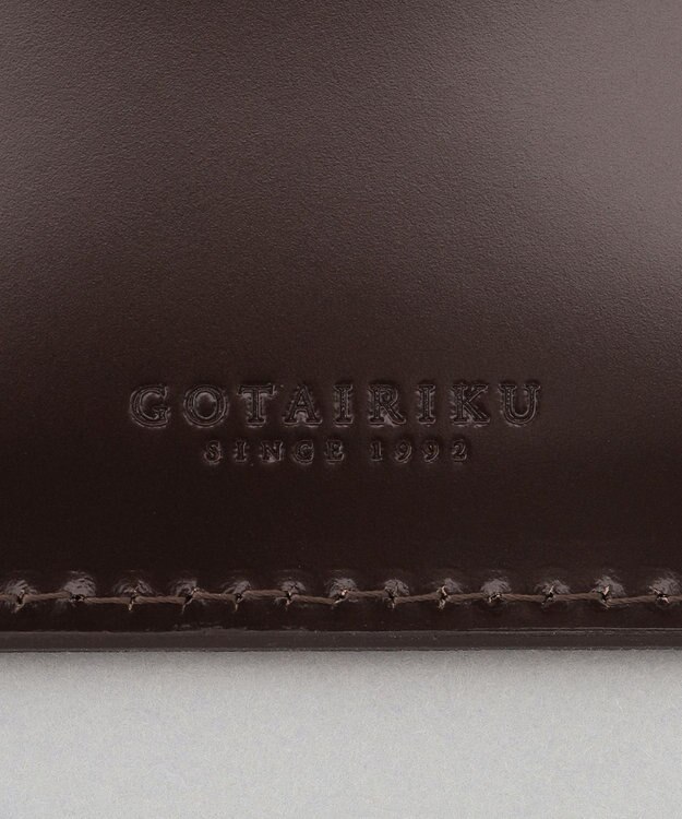 GOTAIRIKU 【希少コードバン】カードケース ダークブラウン系