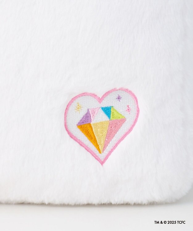 MOONBAT Care Bears(ケアベア) フェイクファーバッグ A4サイズ 手洗い可能 オフホワイト