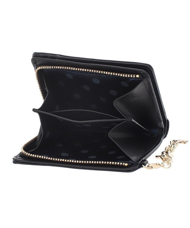 LANVIN en Bleu ルナ Lファスナー二つ折り財布 ブラック