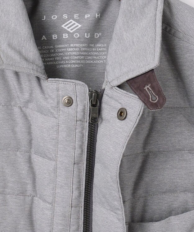 JOSEPH ABBOUD 【軽量/防風/形状記憶】インターレース ダウン ジャケット ライトグレー系