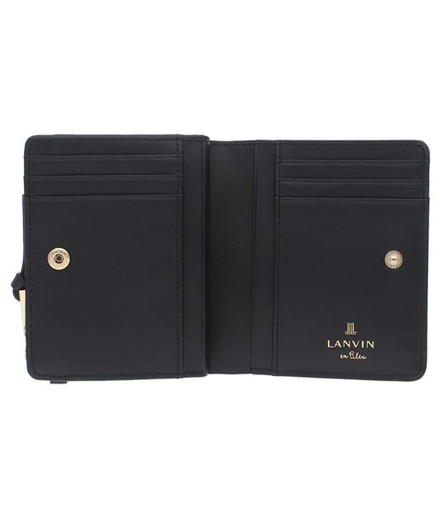 LANVIN en Bleu ルナ Lファスナー二つ折り財布 ブラック