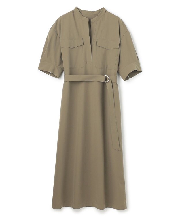 UNFILO L FINE MOVE サッシュワンピース カーキ