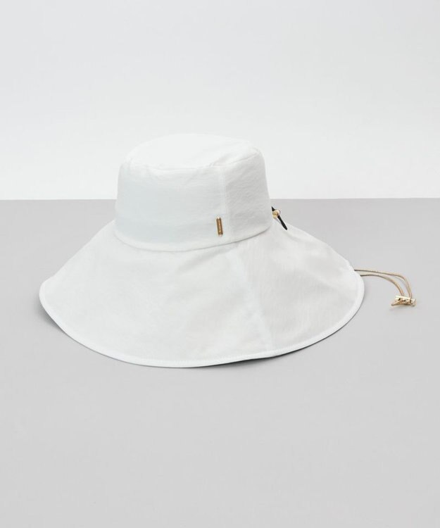 AURORA 【 Beaurance （ビューランス）】サマーシールド広つばキャペリンハット ホワイト