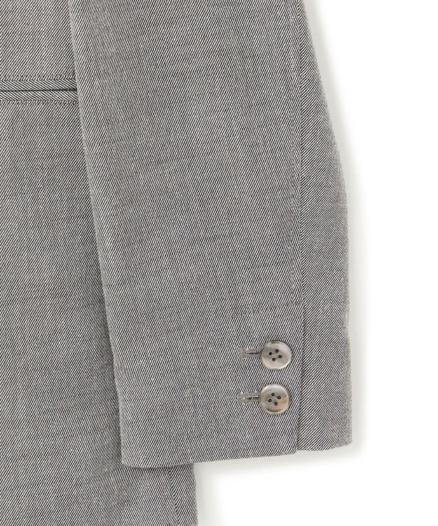 23区 L 【セットアップ対応】スラブツイードストレッチ ジャケット グレー系