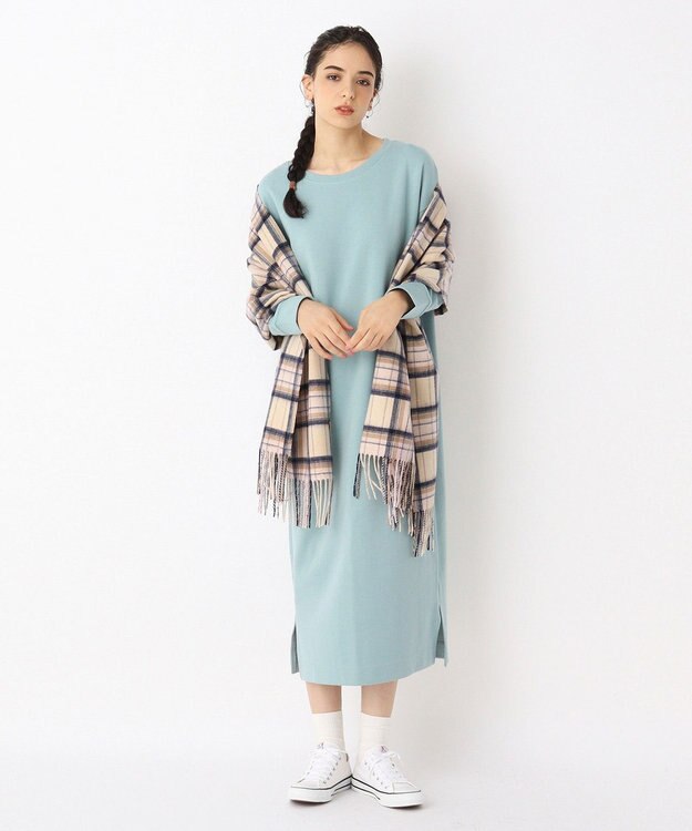 MOONBAT WEB限定【洗える】ミエル (miel) カシミヤ100％ チェックストール ベージュ