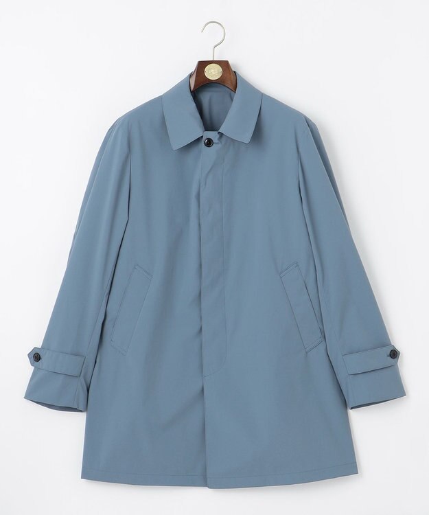 J.PRESS MEN 【驚きの軽さ / オンオフ兼用】【ストレッチ性 / 撥水機能 / 手洗い可】テクニカルライトポプリン カーコート サックスブルー系