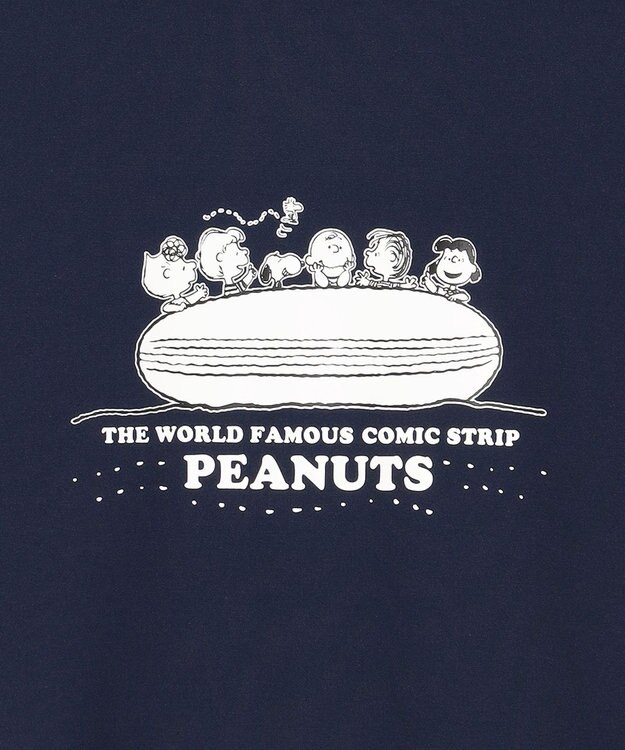 23区GOLF 【PEANUTS】【MEN】スヌーピーコラボ モックネックシャツ ネイビー系