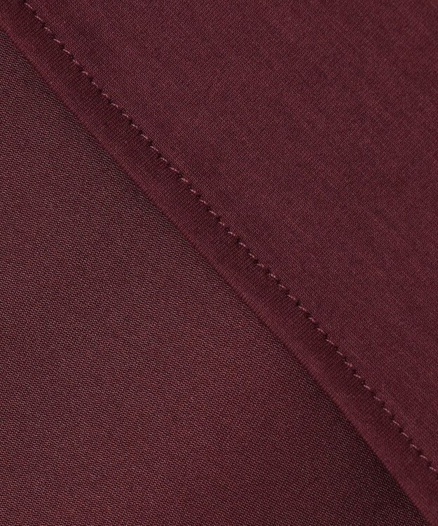 J.PRESS LADIES 【接触冷感】プレーティングジャージー ペプラム カットソー ボルドー系