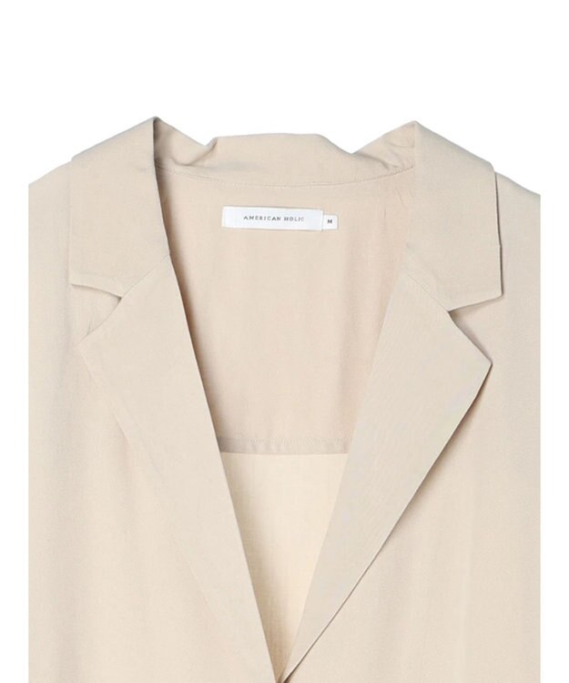 AMERICAN HOLIC ドロスト開襟ニュアンスジャケット Light Beige