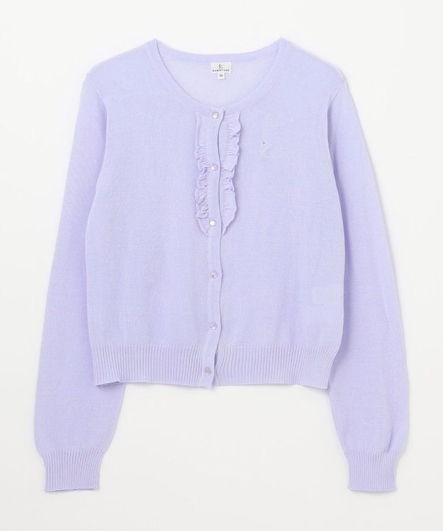 組曲 KIDS 【150-160cm】シアー カーディガン ラベンダー系