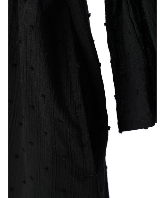 earth music&ecology ドットドビーワンピース Black