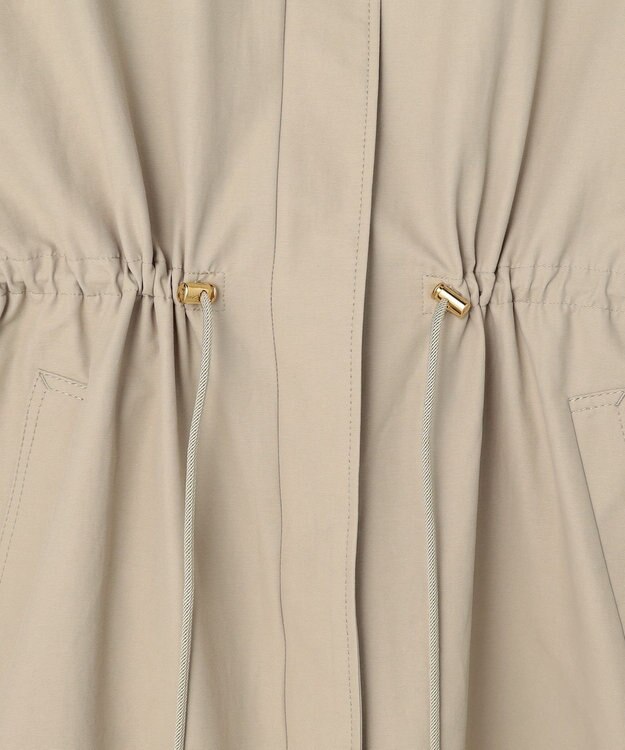 自由区 S コットンナイロンタッサースタンドカラー コート ベージュ