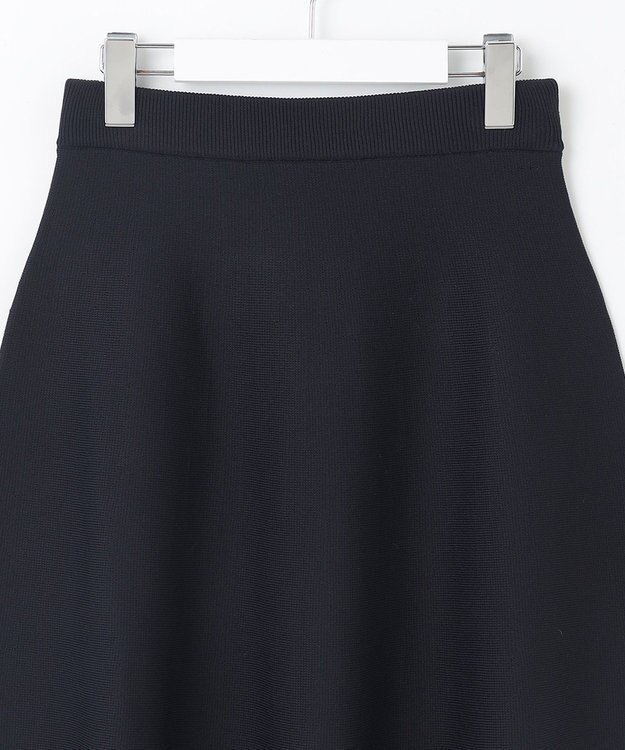 Feroux 【洗える】パフスリーブフリル ニットセットアップ ネイビー系