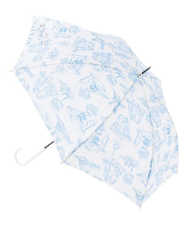 MOONBAT estaa 【耐風】長傘 ヴィレッジドット UV ペールスカイ