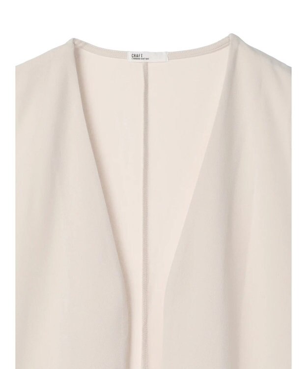 CRAFT STANDARD BOUTIQUE ジョーゼットロングジレ Ivory
