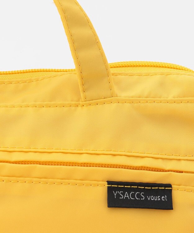 Y'SACCS 【Y’SACCS vous et】サイドジップ2WAYミニトート マスタード