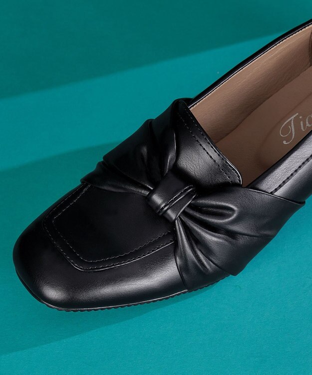 Tiaclasse 【安田美沙子さん着用】リボンローファー ブラック