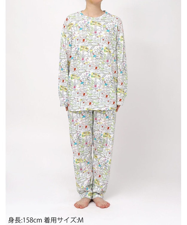 tsumori chisato SLEEP ツモリチサト パジャマ 綿100%(本体) 長袖 長ズボン レディース UDX595/ワコール アイボリー