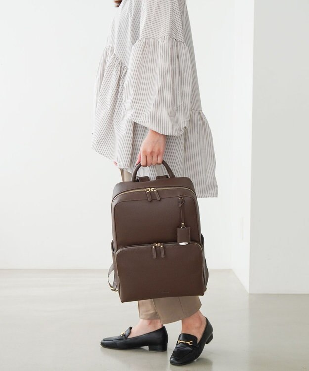 ACE BAGS & LUGGAGE 【雑誌掲載】 Jewelna Rose フレイヤ・リュック２ A4サイズ 13.3インチPC 16126 ジュエルナローズ 通勤 ビジネスバッグ ダークブラウン