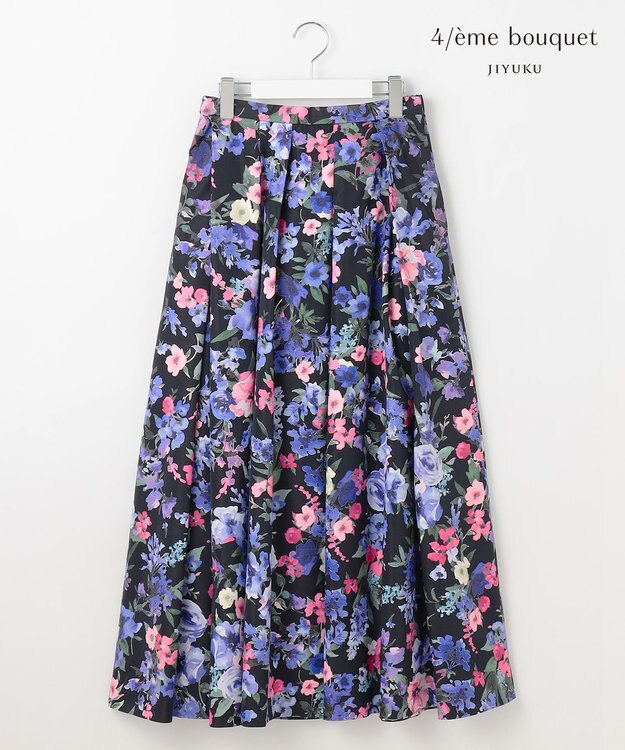 自由区 【カトリエムブーケ】Bouquet フラワースカート ブルーグレー系