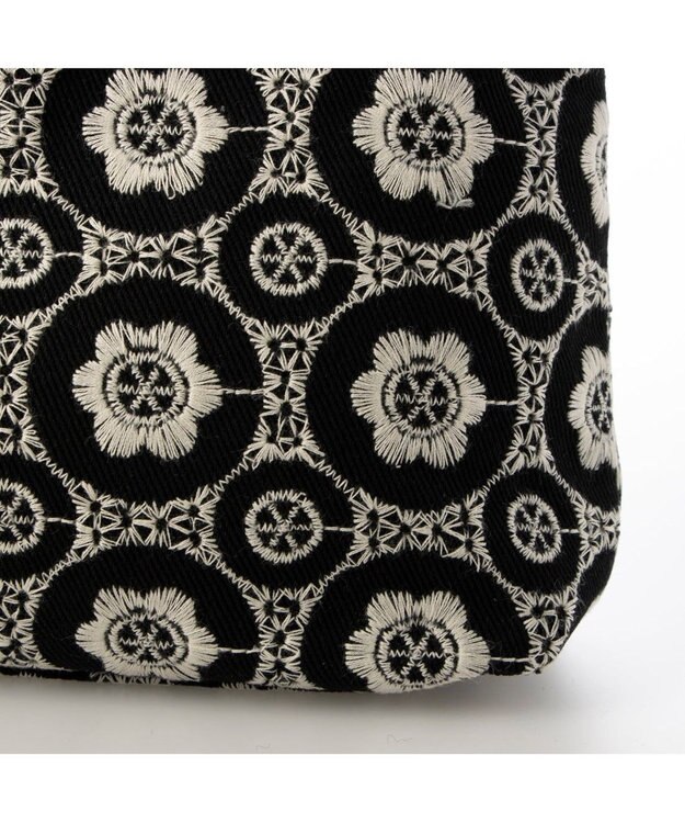 UNBILLION カシュカシュ cachecache / WEB限定刺繍2本手トートバッグ ブラックドット