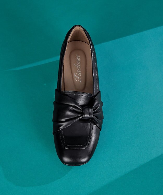 Tiaclasse 【安田美沙子さん着用】リボンローファー ブラック