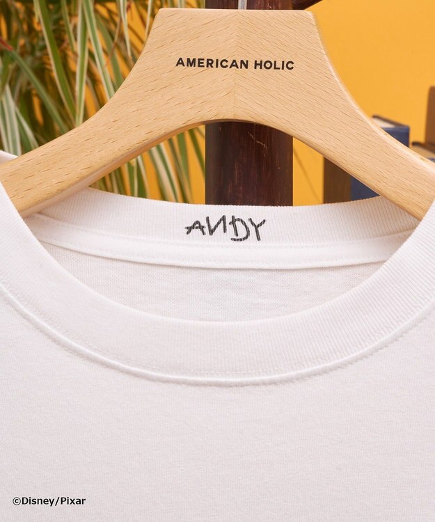 AMERICAN HOLIC 【TOY STORY】ヴィンテージ加工グラフィックTシャツ Off White