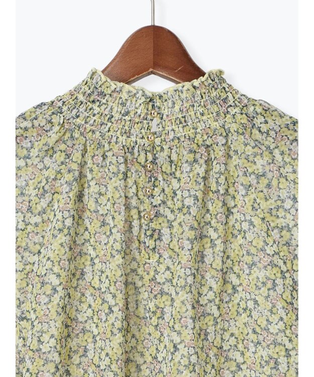 Te chichi パターンアソートシャーリングブラウス イエロー