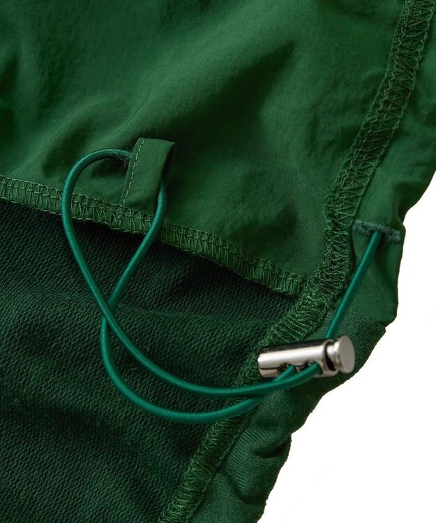 Green Parks ７分袖裏毛ドッキングロゴワンピース Green